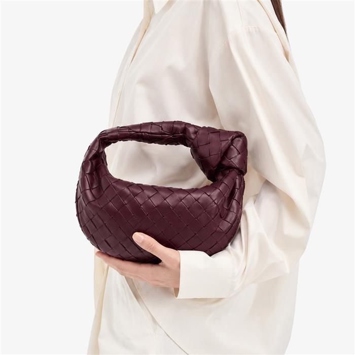 Bottega Veneta Mini Jodie Leather Tote Bag Brown