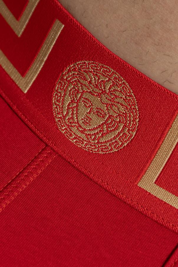 Versace Red Gold Medusa Greca Men’s Boxer Briefs Underwear
