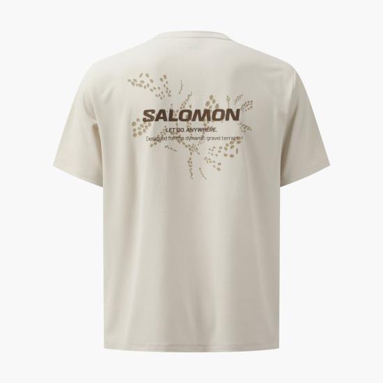 SALOMON DrySink Short Sleeve T-Shirt Beige Men’s S262001 RTS62
