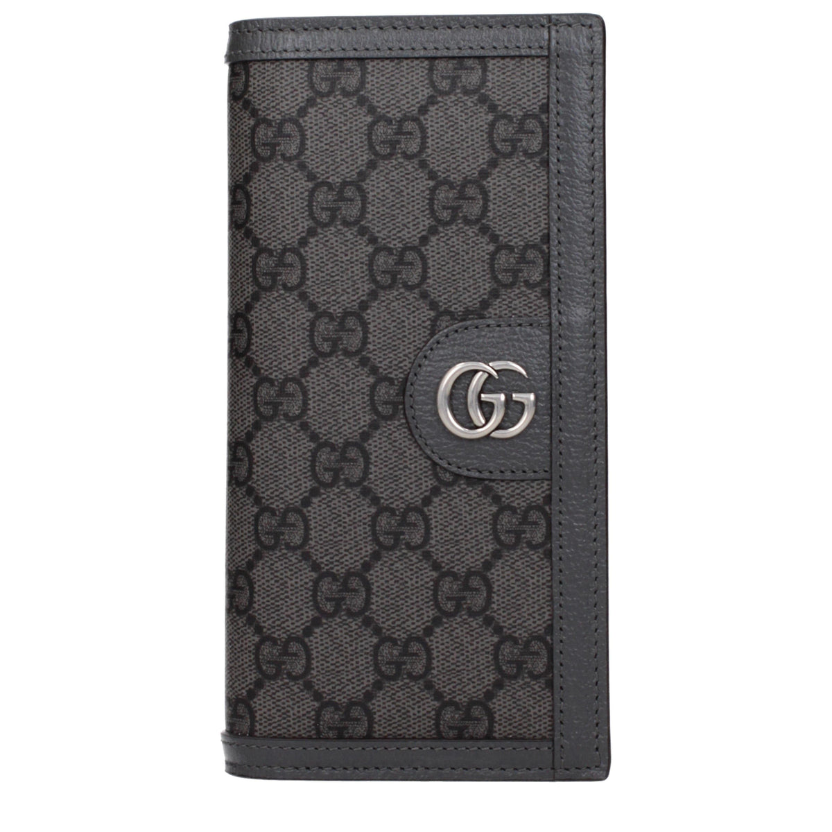 GUCCI Brown Leather Long Bifold Wallet for Men