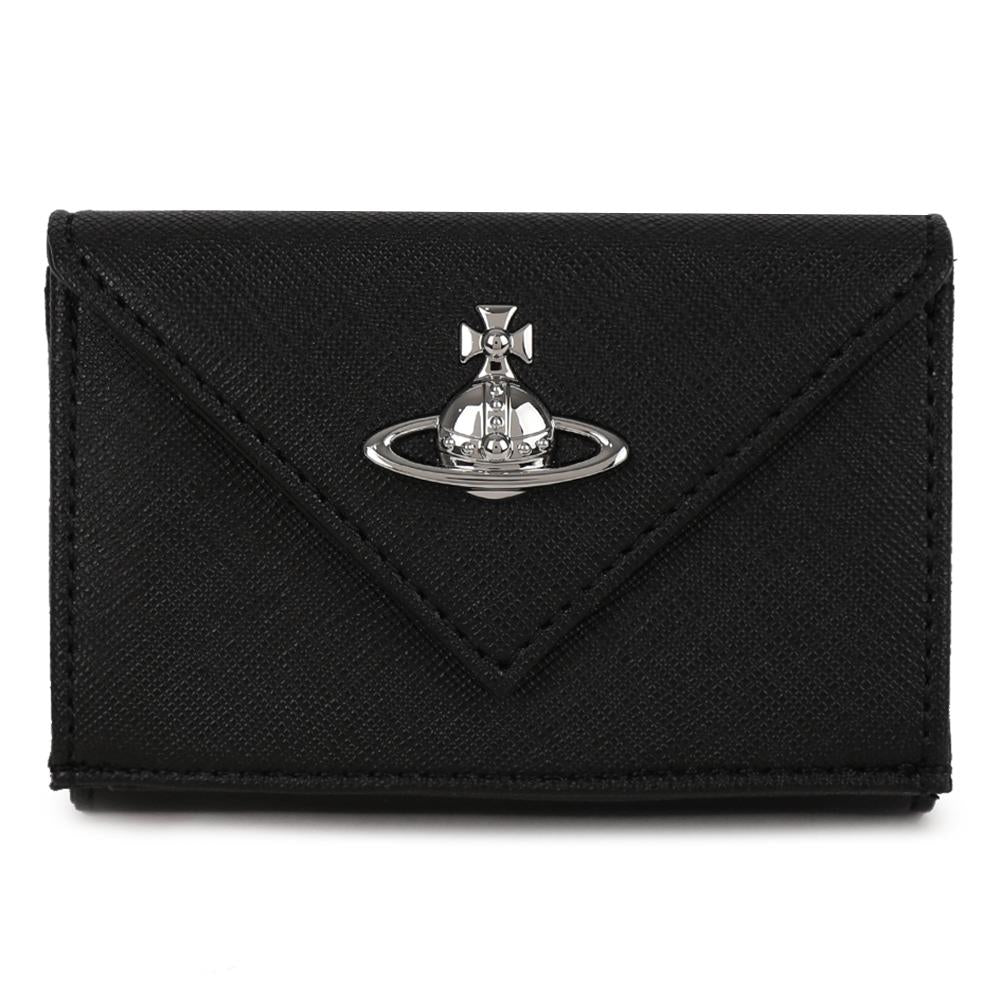 Vivienne Westwood Saffiano Leather Envelope Bifold Wallet
