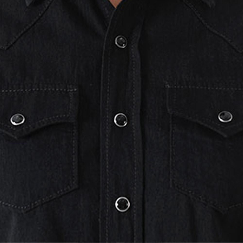 Saint Laurent Western Denim Shirt Black