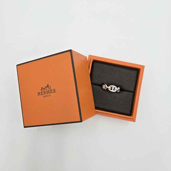 HERMES Chaîne d’Ancre Ring Silver Jewelry Ring