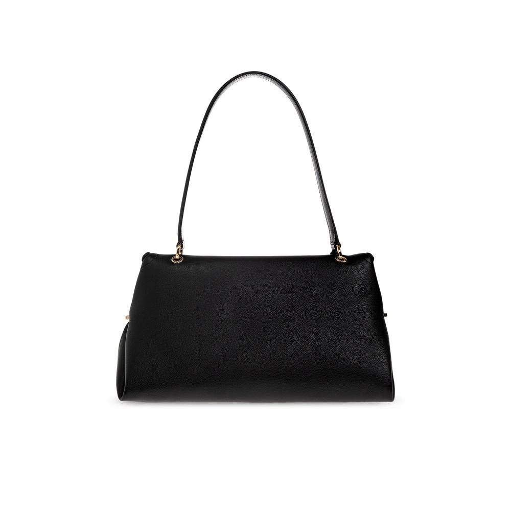 Ferragamo Gancini Leather Shoulder Bag