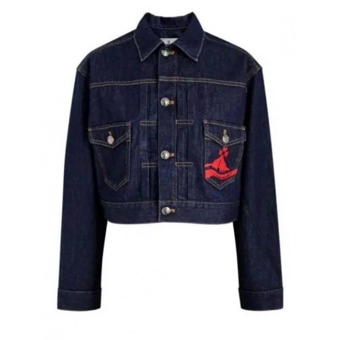 Vivienne Westwood Cropped Marlene Jacket Black