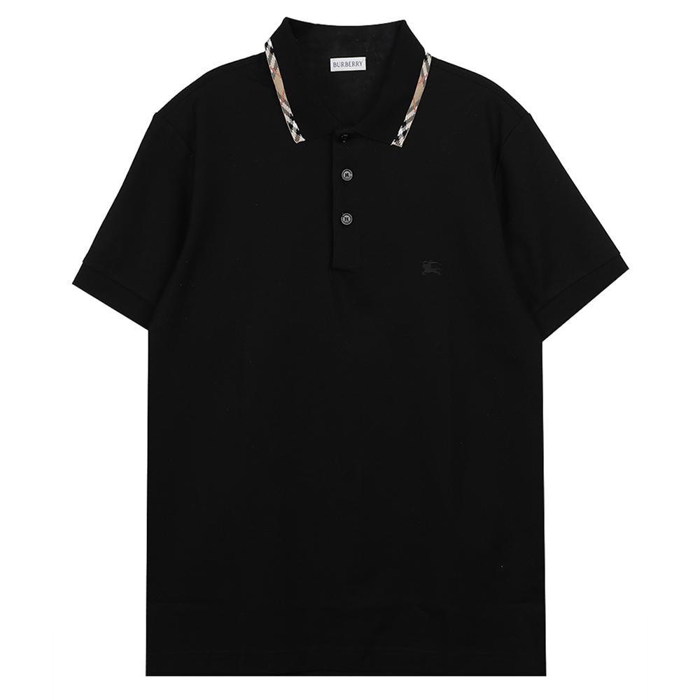 BURBERRY Check Trim Cotton Polo Shirt 8126949