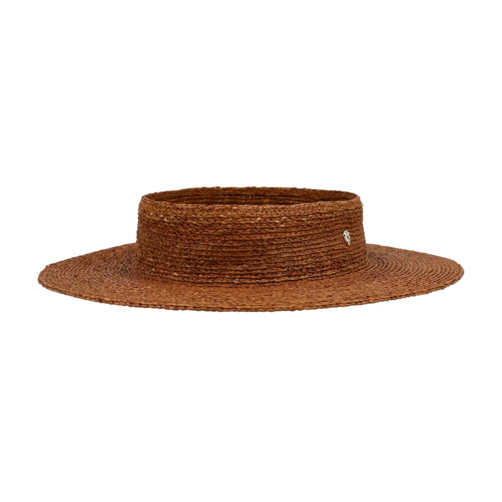 HELEN KAMINSKI Natural Raffia Open Boater Women’s Bucket Hat HAT52005 NU