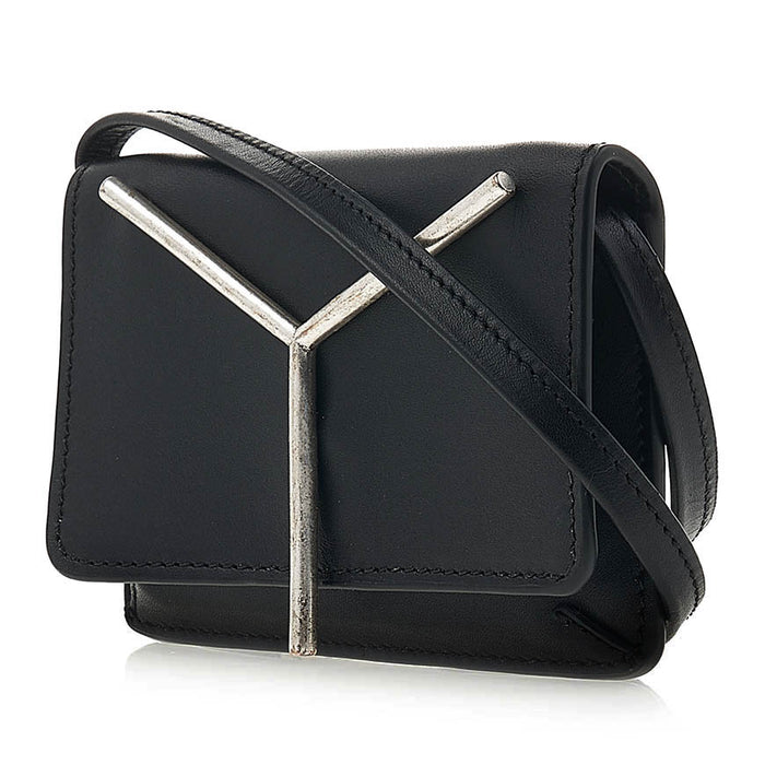 Y PROJECT Men's Y Logo Black/Silver Crossbody Bag WBAG16S23S27 BLACK SILVER 2