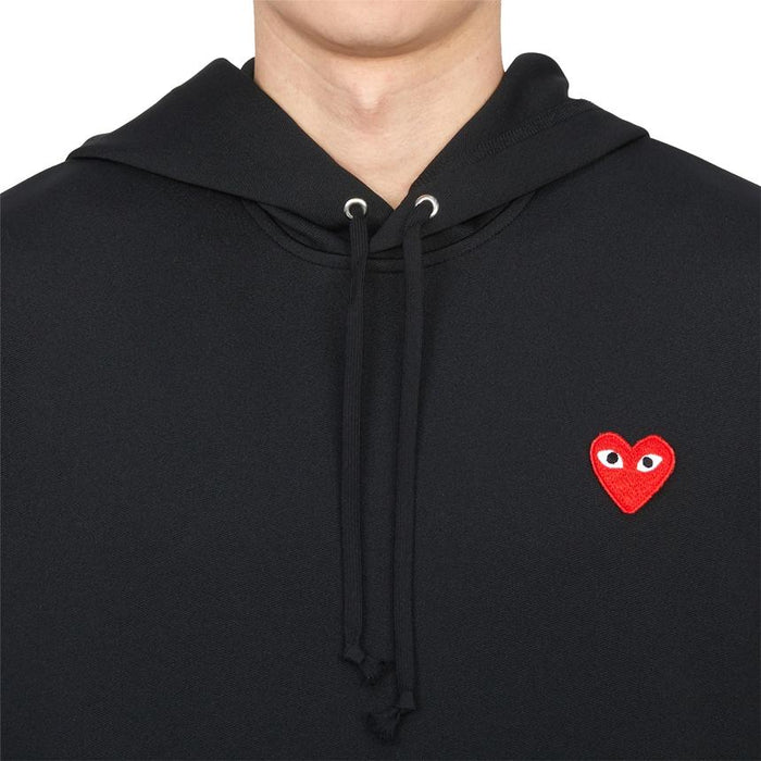 Comme des Garcons Red Heart Patch Men’s Hoodie Sweatshirt
