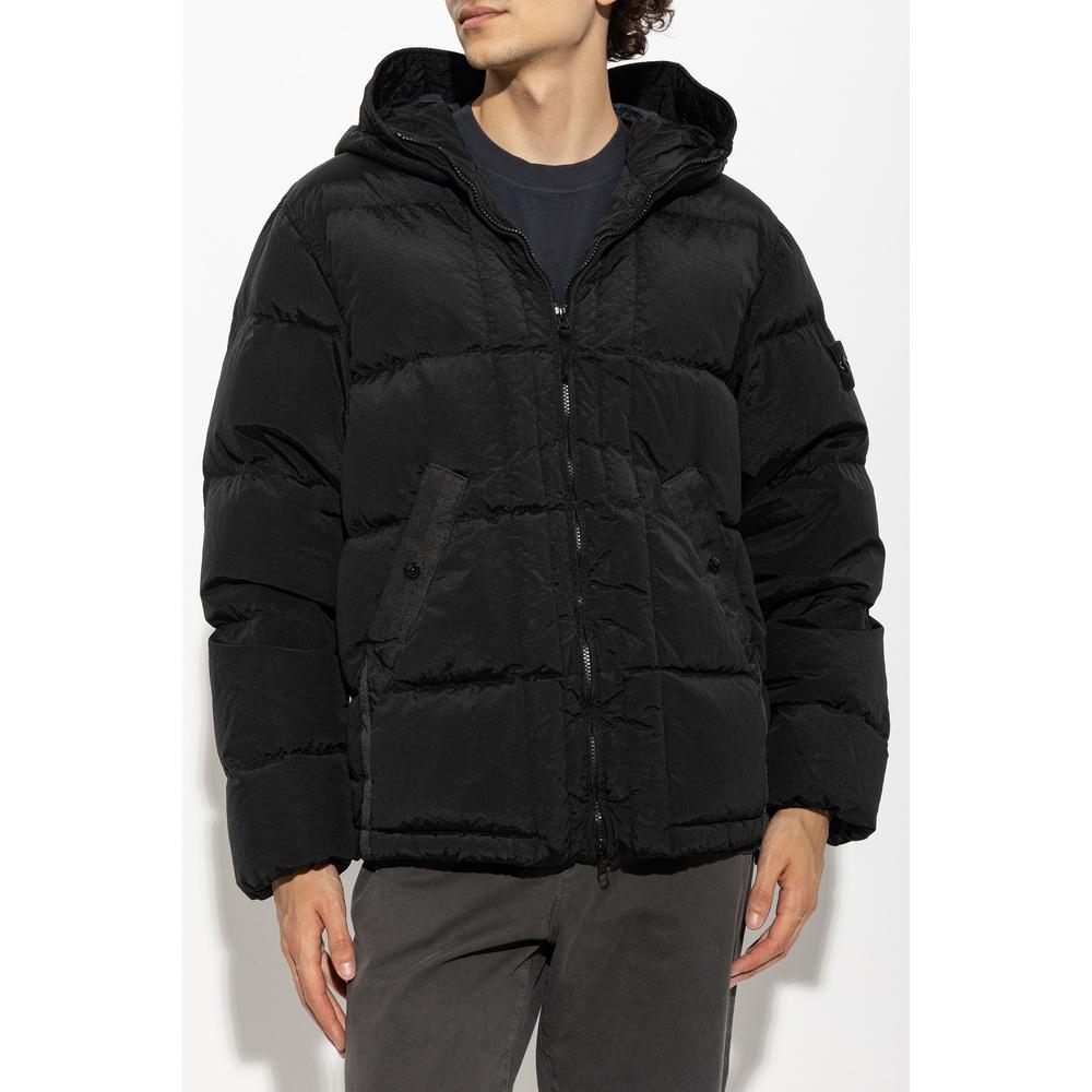 STONE ISLAND Nylon Metal Down Jacket Men Black
