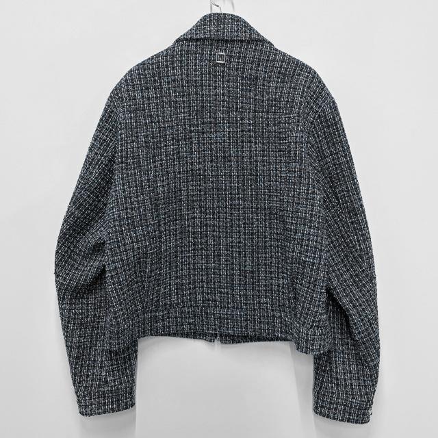 WOOYOUNGMI Tweed Zip-Up Jacket for Men W261JP01 903L