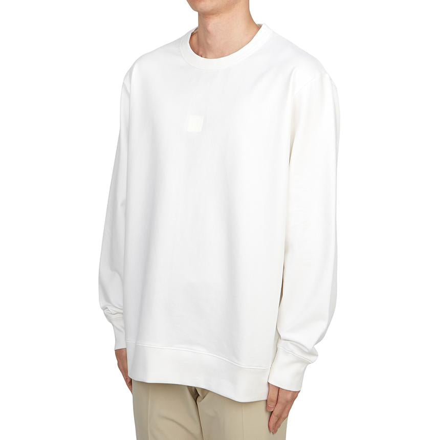 CP Company Men’s Cotton Crewneck Sweatshirt White