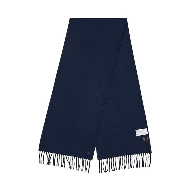 HUGO BOSS Men’s Logo Patch Wool Scarf 50517218 404