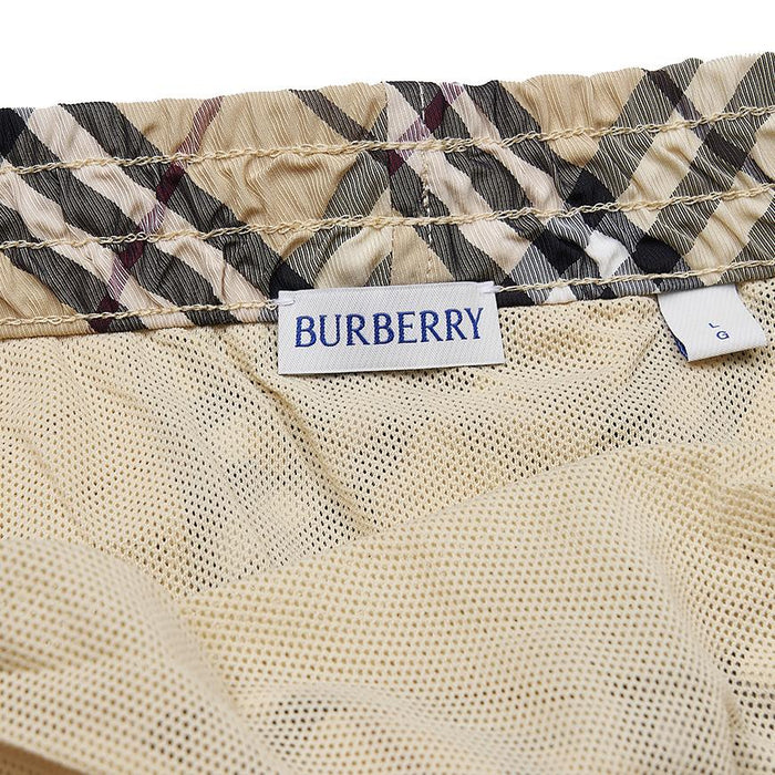 BURBERRY Men’s Check Swim Shorts Navy