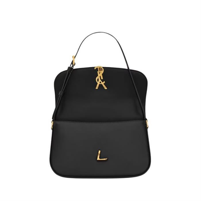 Saint Laurent Solferino Medium Shoulder Bag Black Box Leather 832330 0SX0W 1000