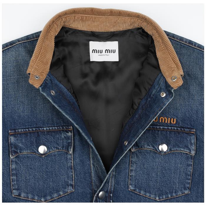 Miu Miu Denim Down Jacket GWB234 1575 F0008
