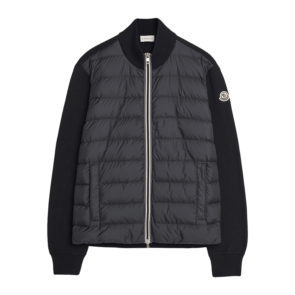 Moncler Men’s Black Padded Cardigan Jacket 9B00006
