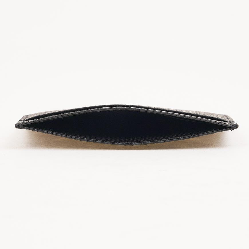 Maison Margiela Unisex Four-Stitch Leather Card Holder Black