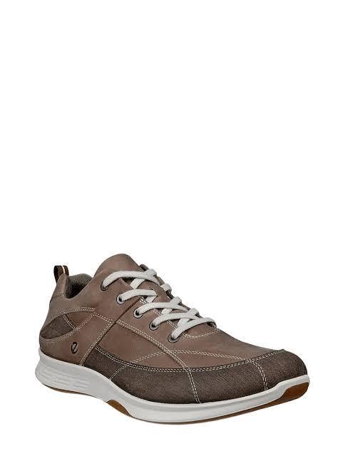 ecco Nutmeg Brown Leather Sneakers for Men 870114 61345