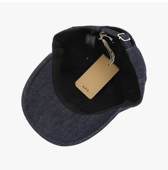 A.P.C. Unisex Cotton Baseball Cap M24069 IAI INDIGO