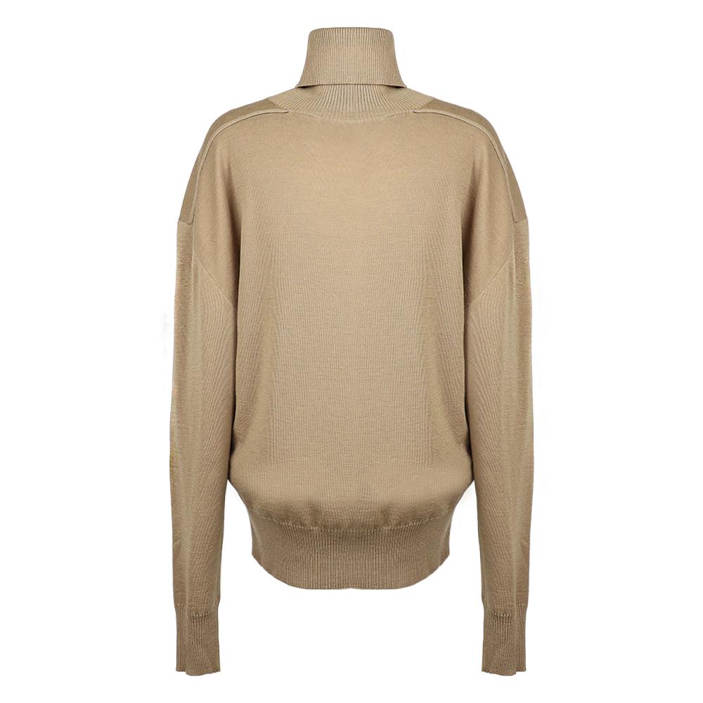 BURBERRY Women’s EKD Motif Turtleneck Knit Sweater A3743