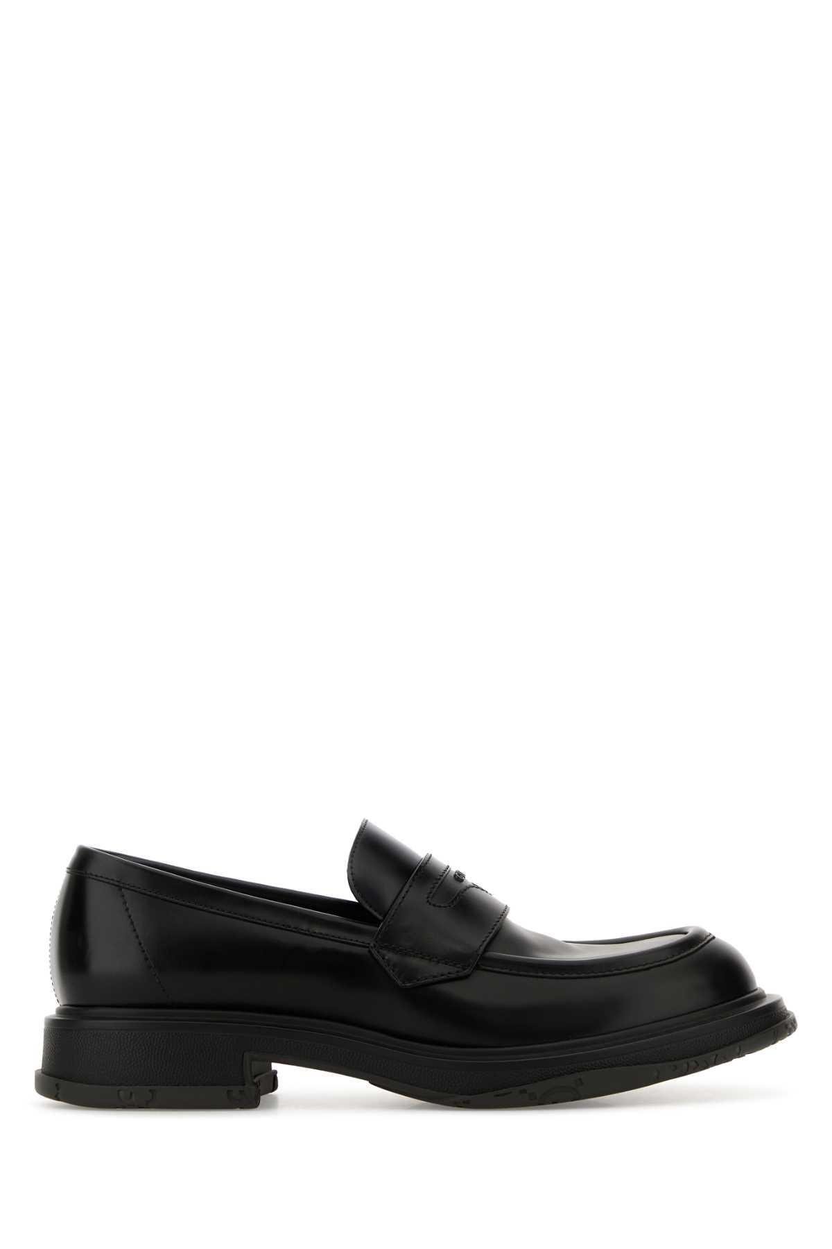 GUCCI Black Leather Loafers
