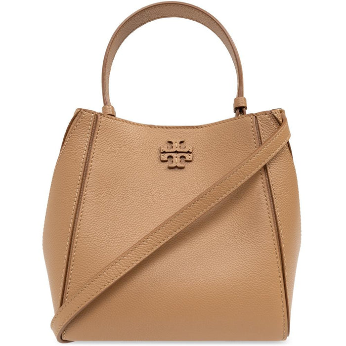 Tory Burch McGraw Small Bucket Bag Tiramisu Brown Tote