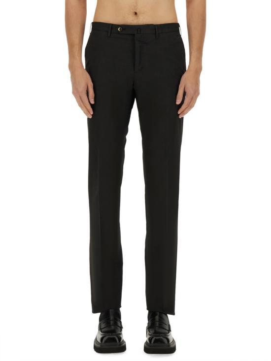 PT TORINO Straight Classic Pants for Men COVT01Z00CL1GL04Y990 BLACK DOM
