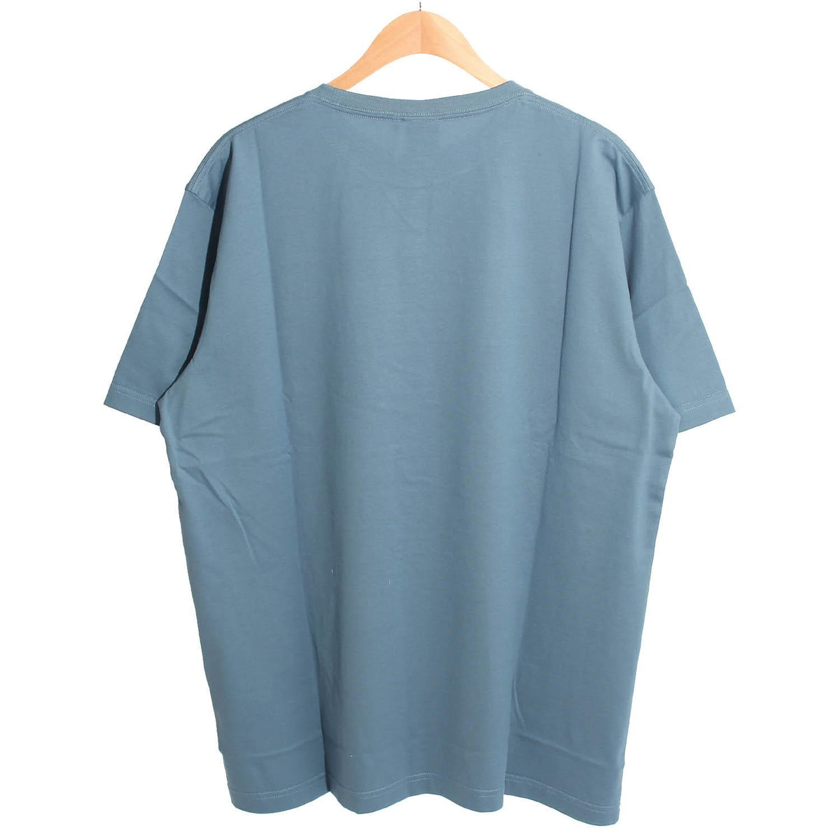 DIOR MEN Blue Short Sleeve T-Shirt with Embroidered Book Cover Logo