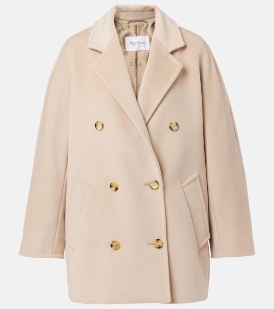 Max Mara Wool Blend Long Coat Women’s Fall Winter Collect 21086021 001 BEIGE DOM