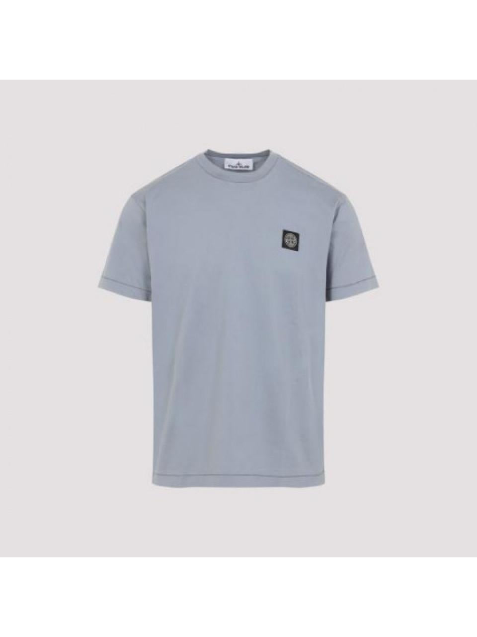 STONE ISLAND Cotton Jersey Short Sleeve T-Shirt Navy Men’s