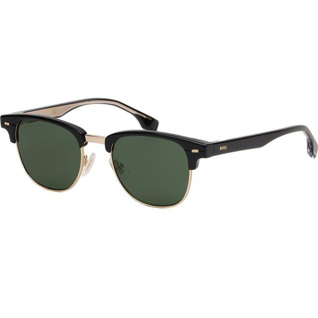 HUGO BOSS Black Semi-Rim Rectangle Sunglasses Unisex BOSS1381S 2M2QT