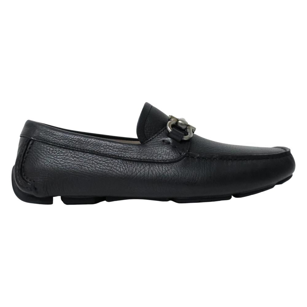 Ferragamo Gancini Wide Fit EE Men’s Leather Loafers Brown