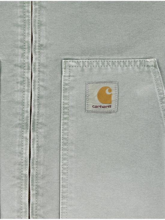 CARHARTT WIP Shady Green Destroy Wash Denim Jacket