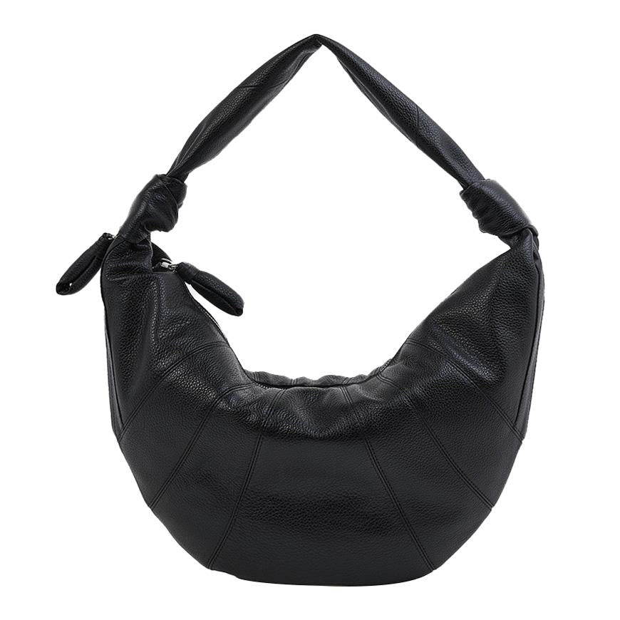 Lemaire Black Fortune Croissant Shoulder Bag Leather Women’s