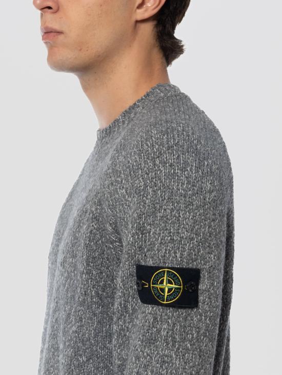 STONE ISLAND Fancy Yarn Mouline Wool Crewneck Sweater C K2S155100050 S00N1 V0M6B
