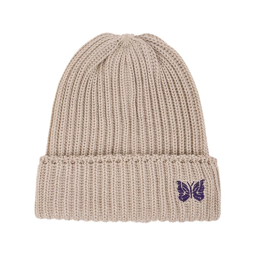 NEEDLES Merino Wool Watch Cap Beanie Unisex RW056 BEIGE