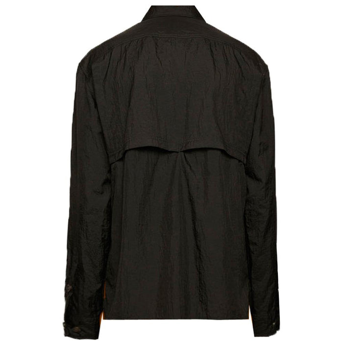 Acne Studios Nylon Pocket Oversized Shirt Black Men's Long Sleeve