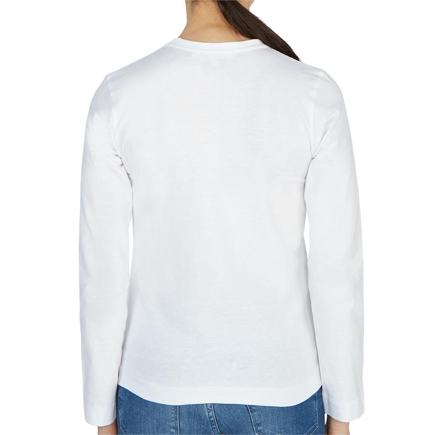 Comme des Garcons Red Heart Logo Women’s Long Sleeve T-Shirt AZ T117 051 2