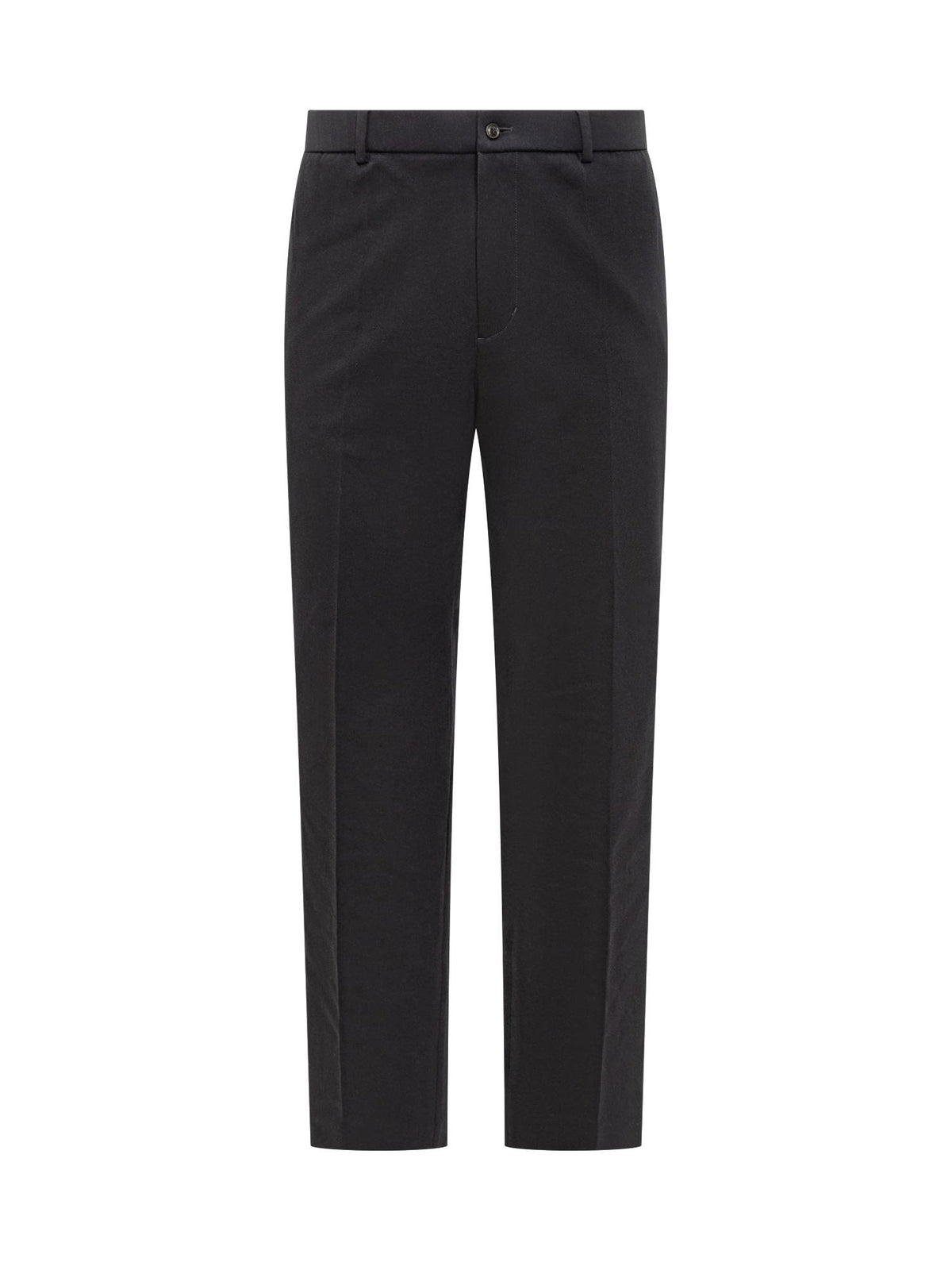 Moncler Navy Wool Blend Tailored Suit Pants