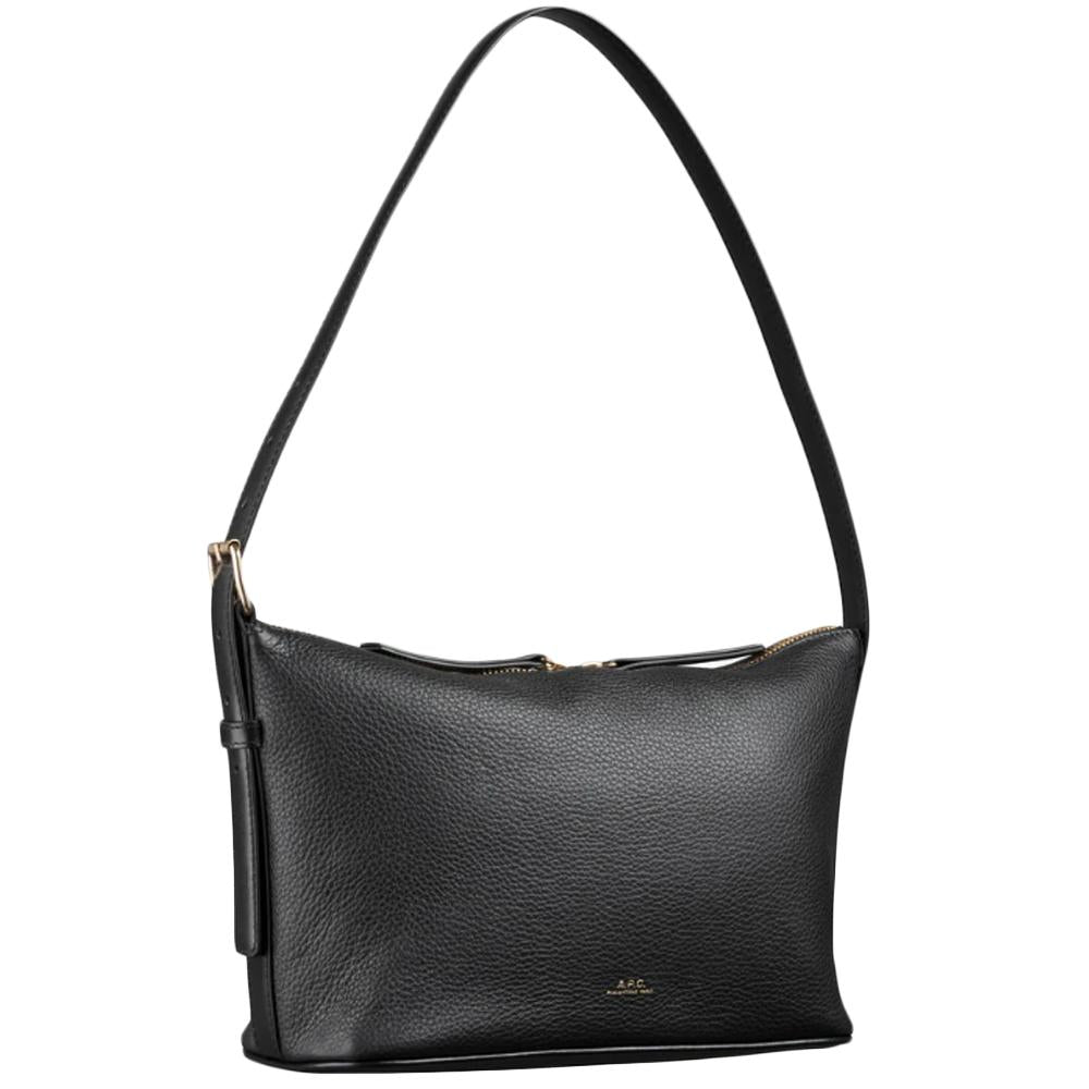 A.P.C. Black Vera Sac Leather Shoulder Bag F61974 LZZ