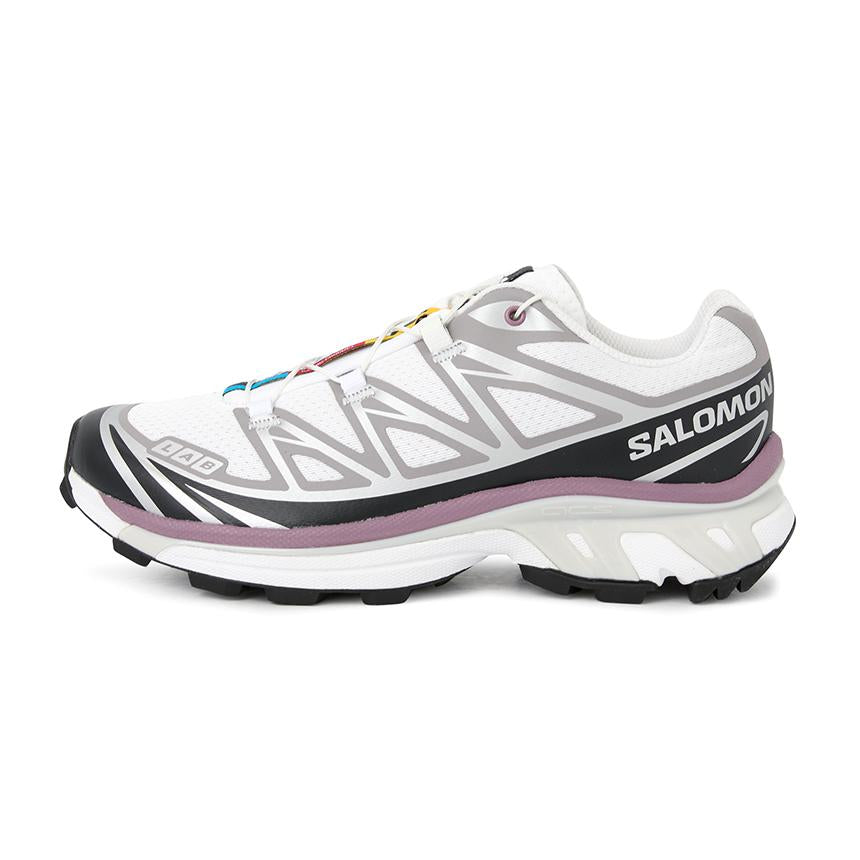 SALOMON White XT-6 Unisex Low-Top Running Shoes