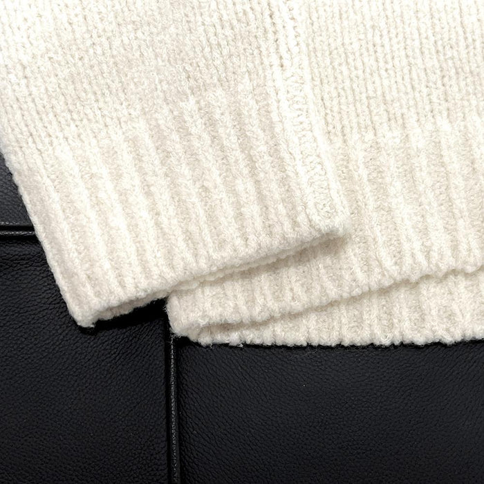 Louis Vuitton Intarsia Crewneck Knit Sweater Off White Men