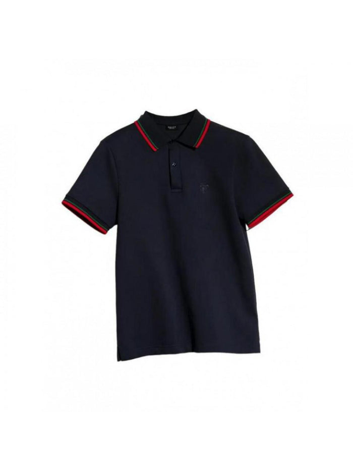 GUCCI Embroidered Cotton Piqué Polo Shirt