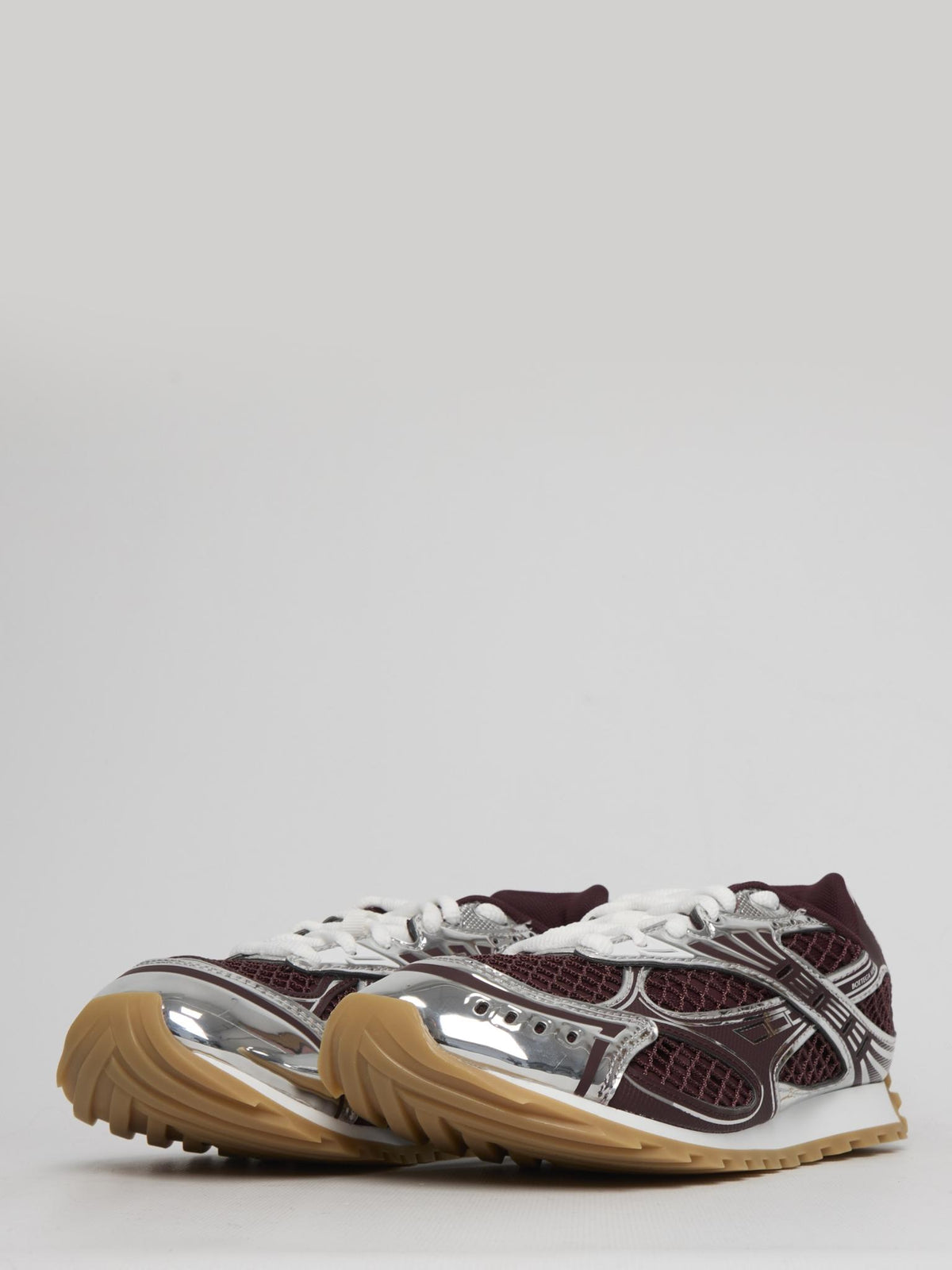 Bottega Veneta Brown Leather Low-Top Sneakers