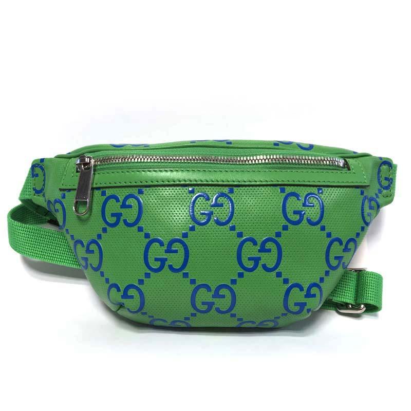 GUCCI Embossed Leather Unisex Belt Bag Hip Pack 658582 AABDQ 3049