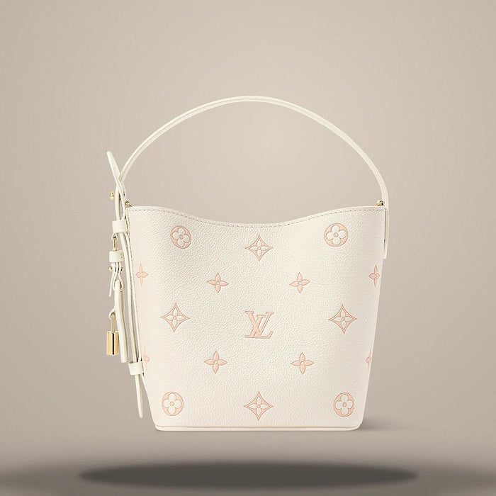 Louis Vuitton All In BB Shoulder Bag Milky White Peach M28315