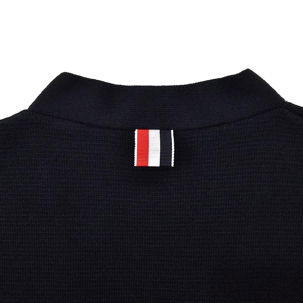 THOM BROWNE Women’s Classic Milano Stitch Wool Cardigan Navy