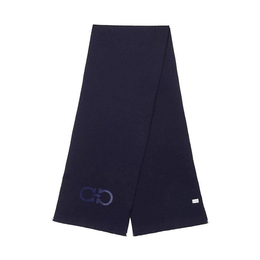 Ferragamo Women’s Jacquard Scarf New Navy