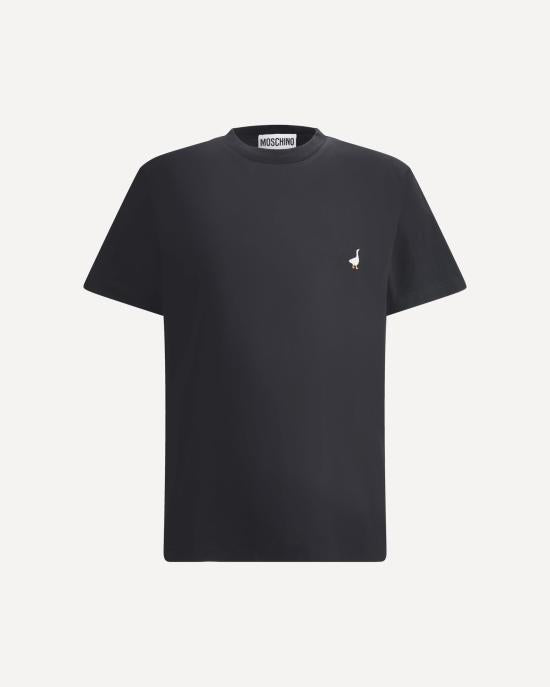 Moschino Short Sleeve T-Shirt Black Cotton Men’s Tee AEF251ZZ07140241 AEF1555